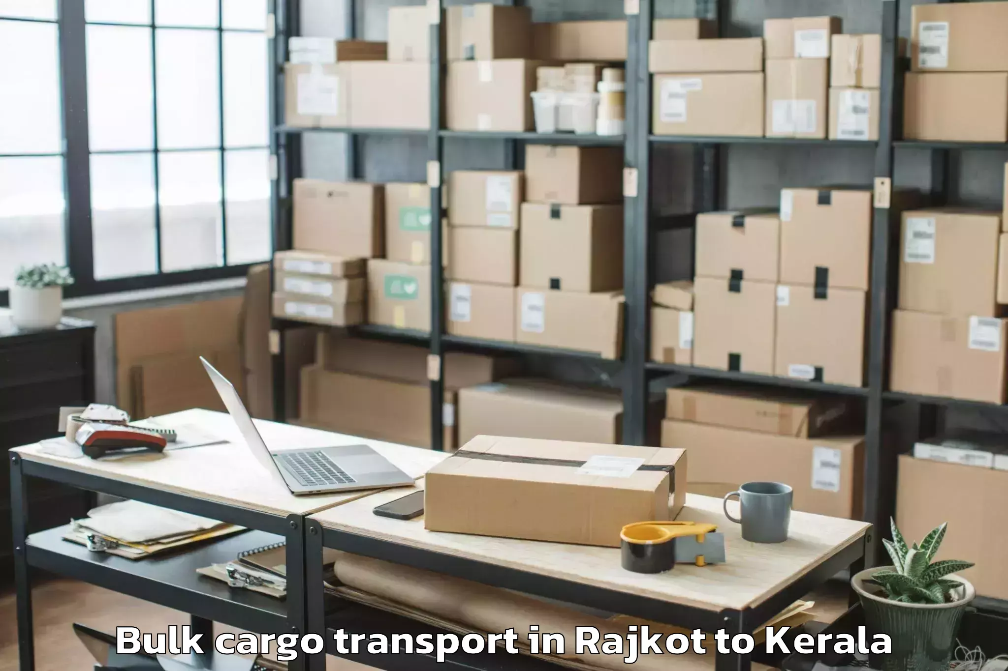 Affordable Rajkot to Valanchery Bulk Cargo Transport